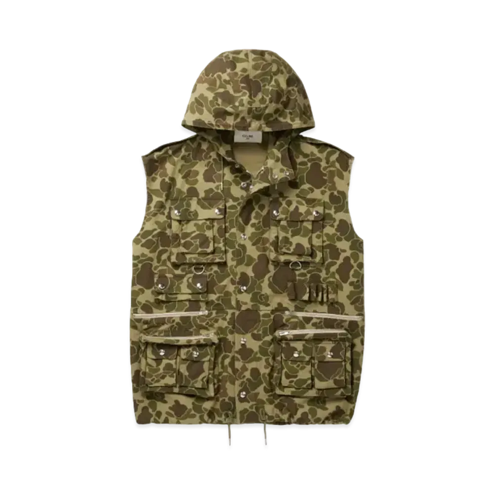 CELINE Military Vest In Cotton "Multicolor"