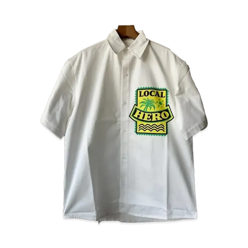 MARTINE ROSE Local Hero S/S Over Shirt "White"