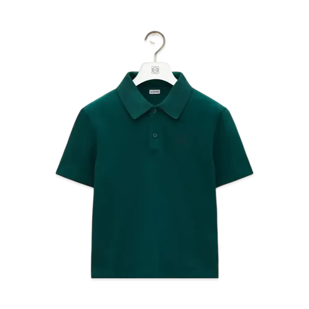 LOEWE Men's Polo in Cotton "Dark Green"