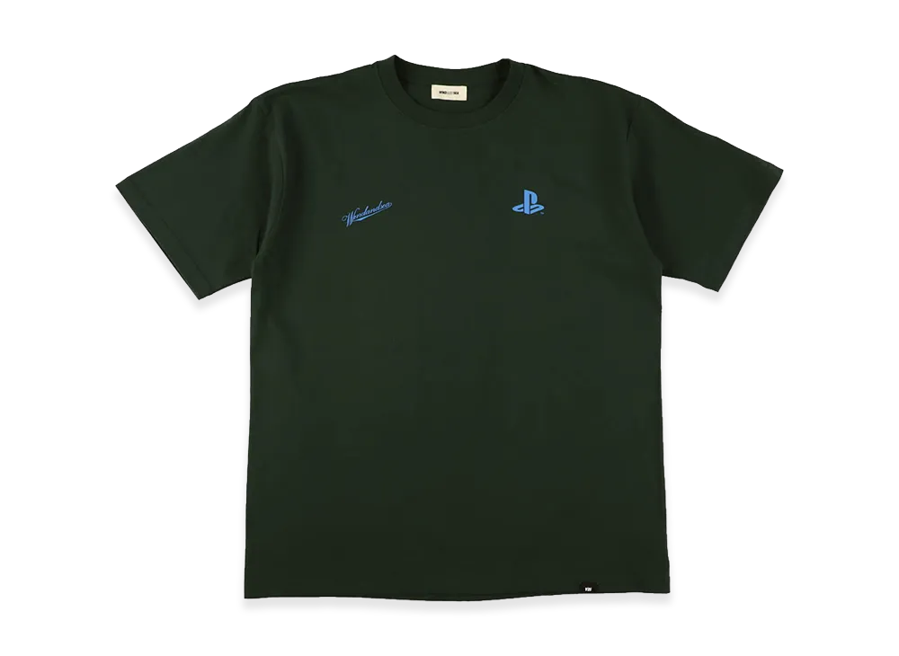 WIND AND SEA x PLAYSTATION Icon Logo S/S Tee "Green"