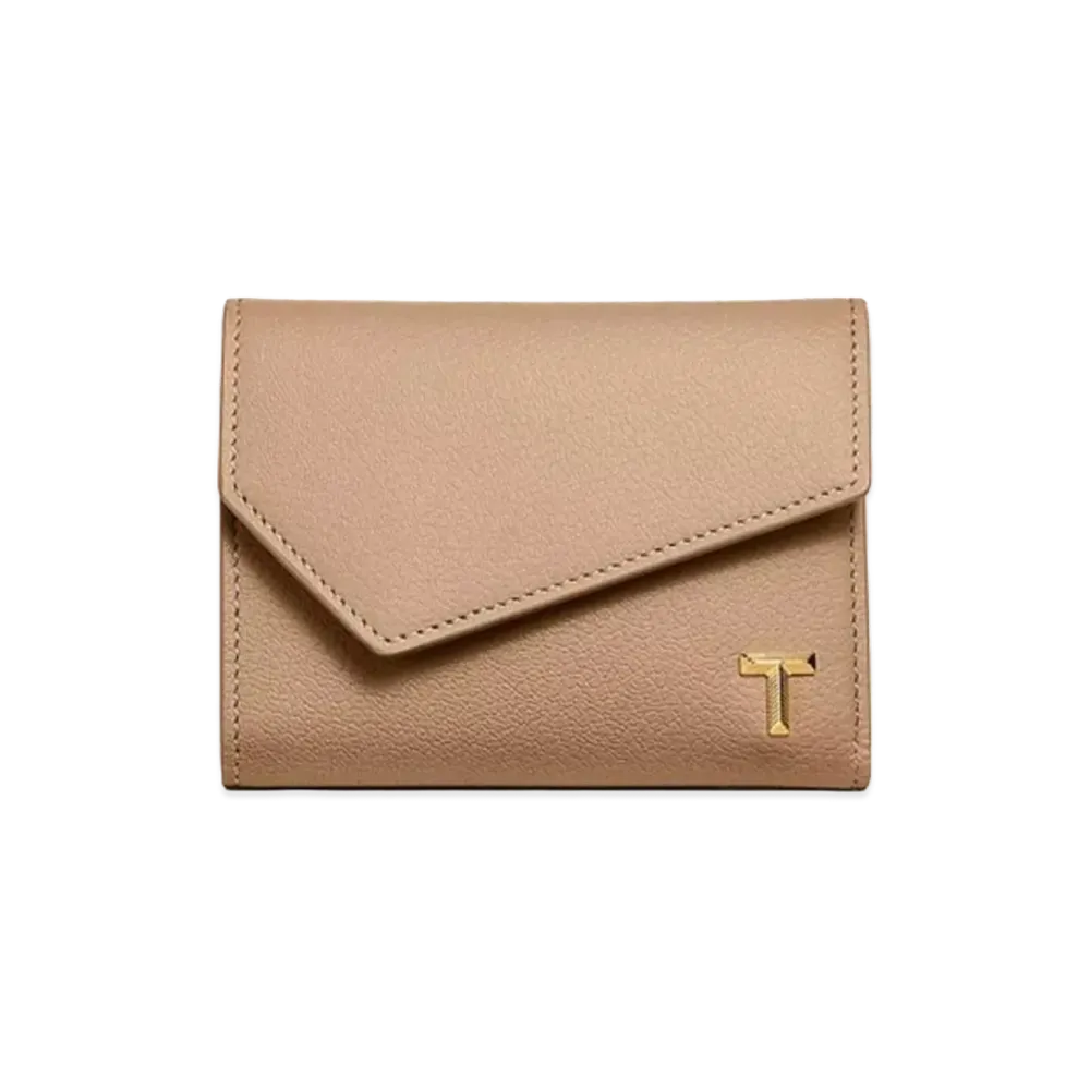 Tiffany & Co. T Wallet "Taupe"