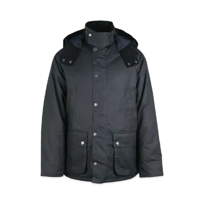 Barbour Bedale with Waxed Cotton Padding "Navy"