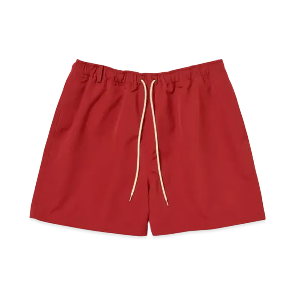AURALEE Wool Max Canvas Shorts "Red"