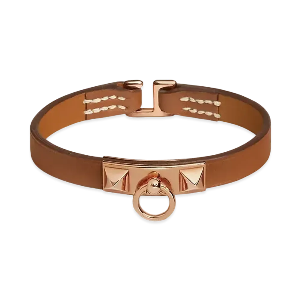 Hermes Rivale Mini Bracelet "Gold/Pink Gold"