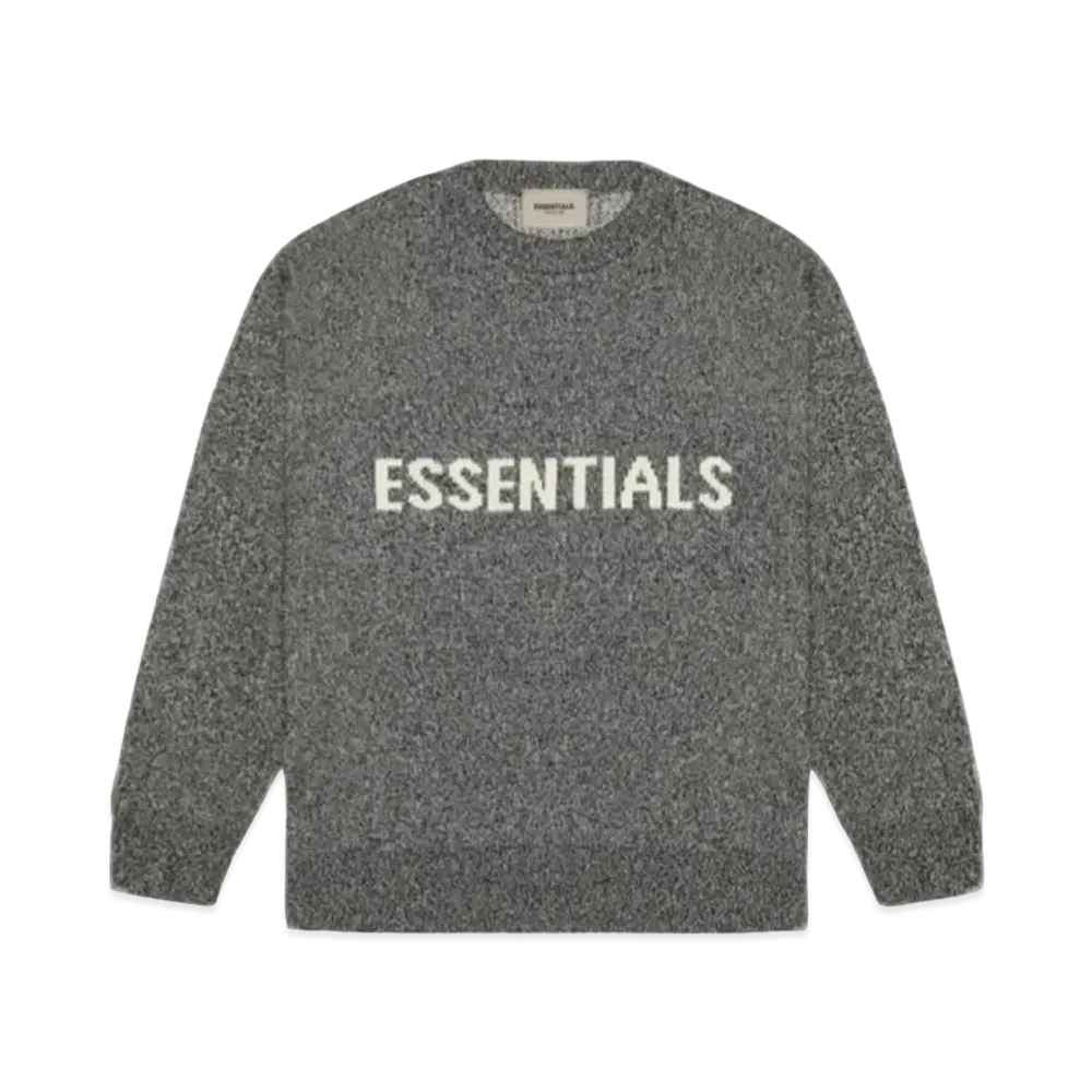FEAR OF GOD ESSENTIALS Knit Sweater "Grey Melange"