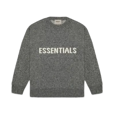 FEAR OF GOD ESSENTIALS Knit Sweater "Grey Melange"
