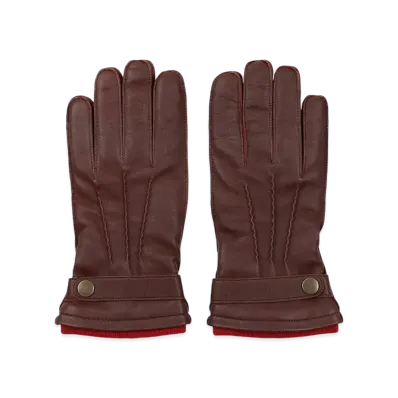 Paul Smith Hair Sheepskin Gloves "Brown"