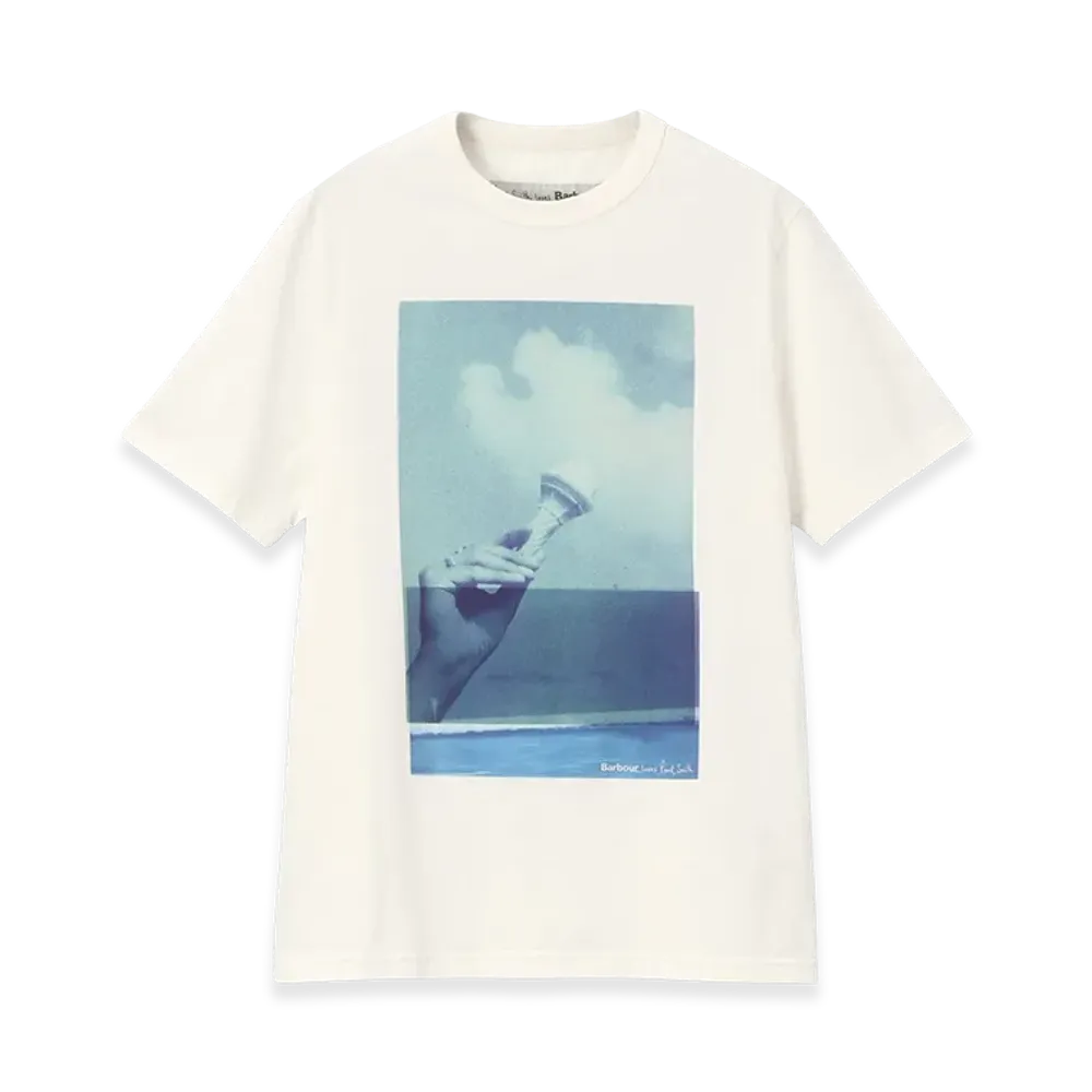 Barbour x Paul Smith Women's Scoop T-Shirt "Off White"