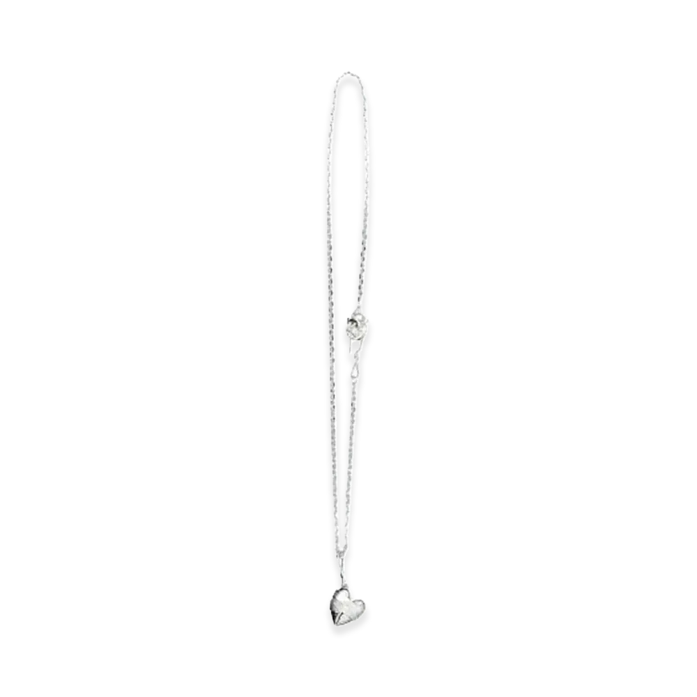 WTLA Broken Heart Pendent + Chain SET "Silver-Plated"