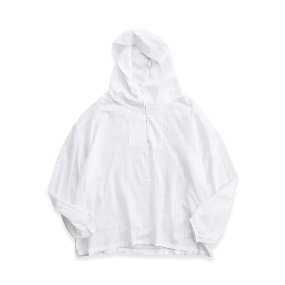 NICENESS C.Biddu Snow Parka - Hand Cut Lattice Fabric "White"