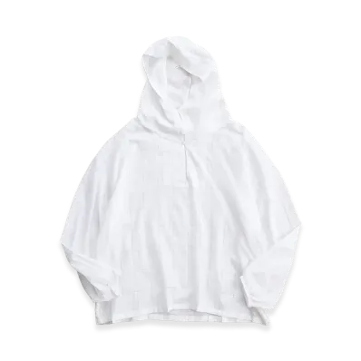 NICENESS C.Biddu Snow Parka - Hand Cut Lattice Fabric "White"