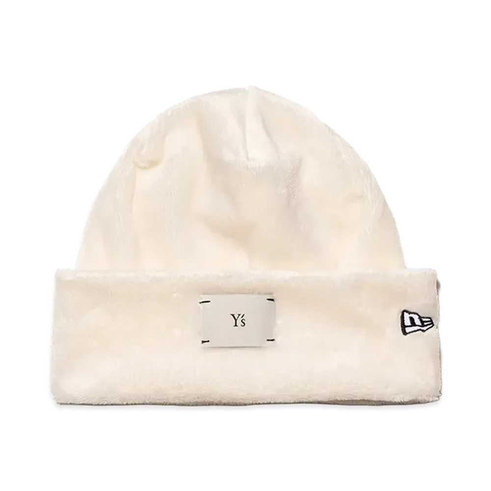 NEW ERA x Y's Basic Cuff Knit FW26 Micro Fur "White"