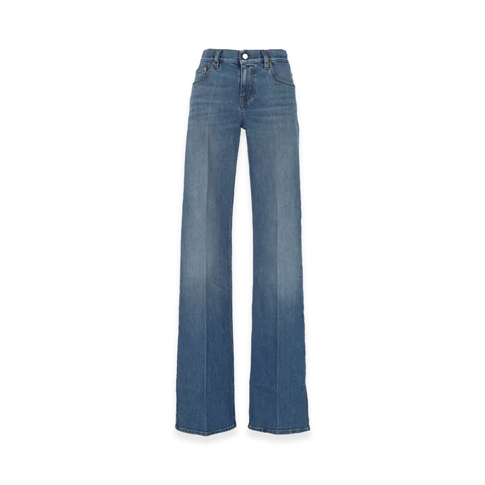 GUCCI Women's Stretch Denim Jeans "Blue"
