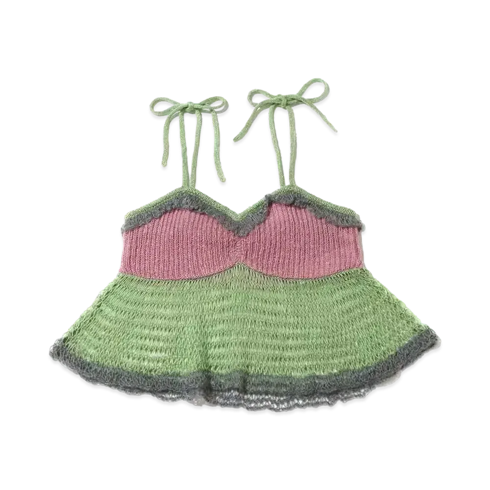 atmos pink Teamifuu Lace Ami Cami "Khaki"