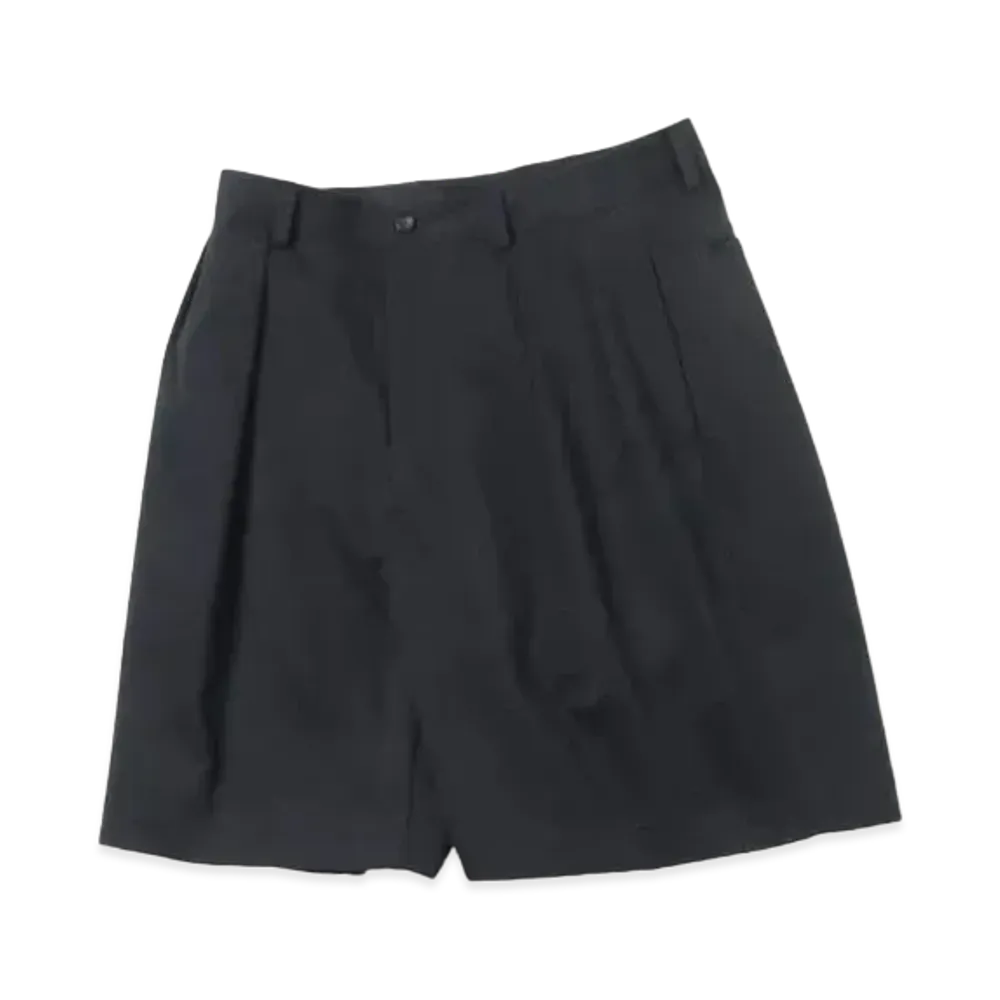 A.PRESSE Two Tuck Chino Shorts "Black"