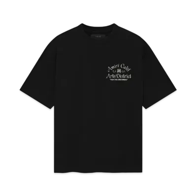AMIRI Chenille Arts District Oversized Tee "Black"