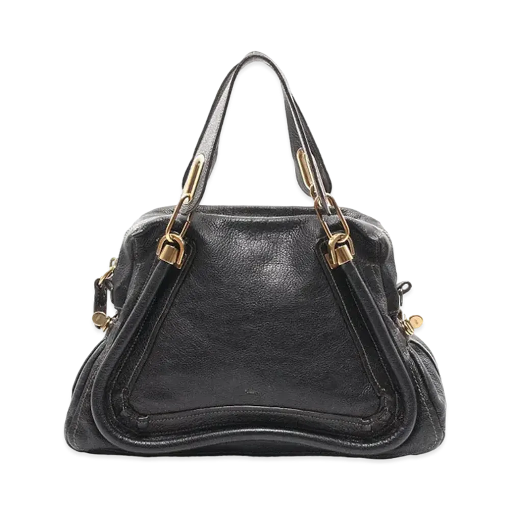 Chloe Paraty Leather 2WAY Bag "Black"