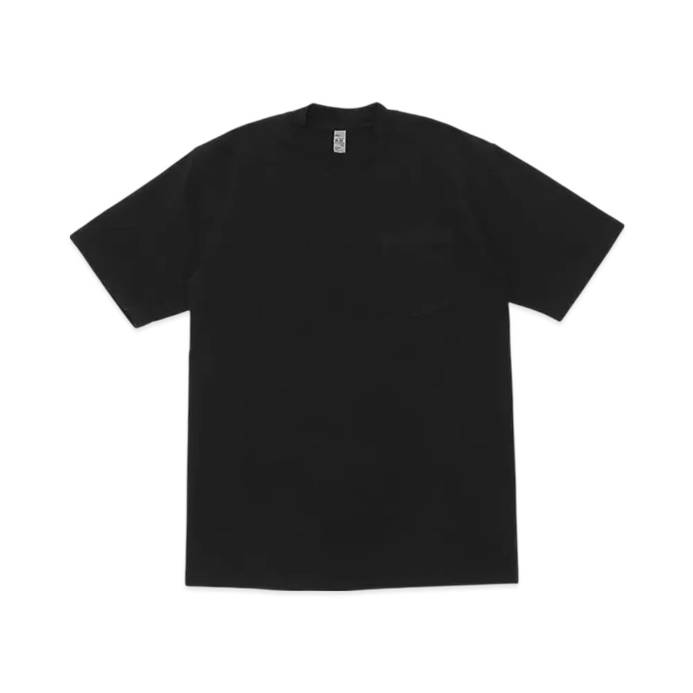 Los Angeles Apparel 6.5 OZ Garment Dye Pocket T-Shirt "Black"