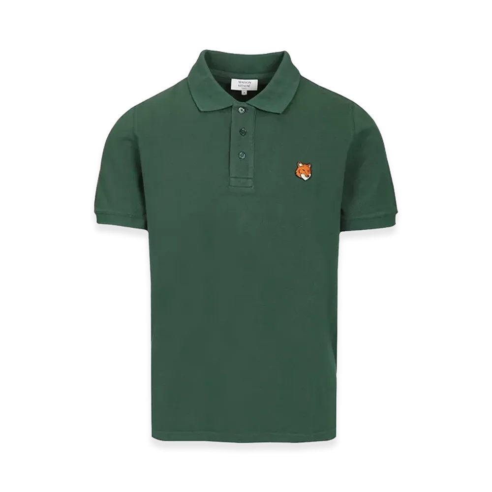 Maison Kitsune Polos "Bottle Green"