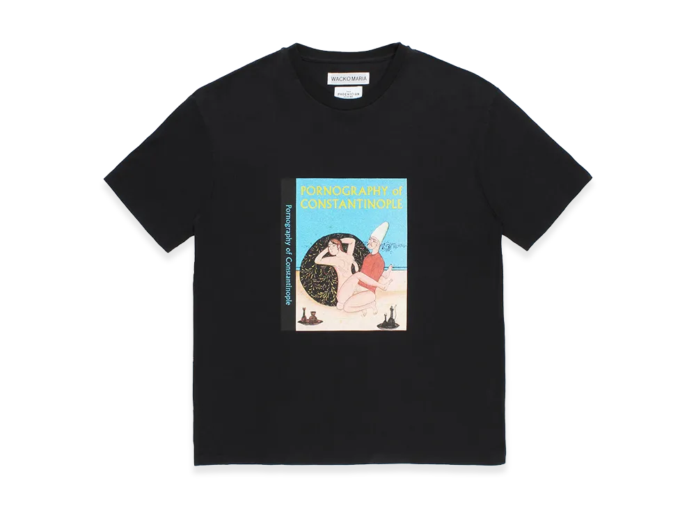 WACKO MARIA x The Phoenician Scheme Washed Heavy Weight T-Shirt "Black"