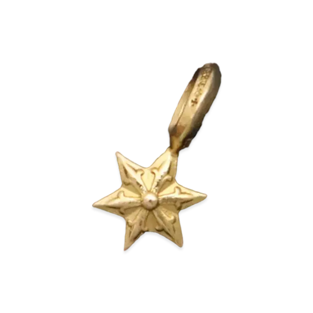 Chrome Hearts 22K Stack Star Charm V2 "Yellow Gold"