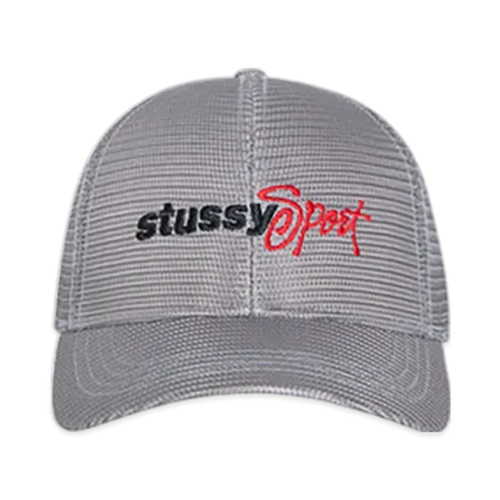 Stussy Mid-Depth Sport Mesh Snapback "Grey"