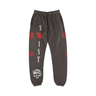SAINT Mxxxxxx 22SS VLONE SWEAT PANTS "Black"