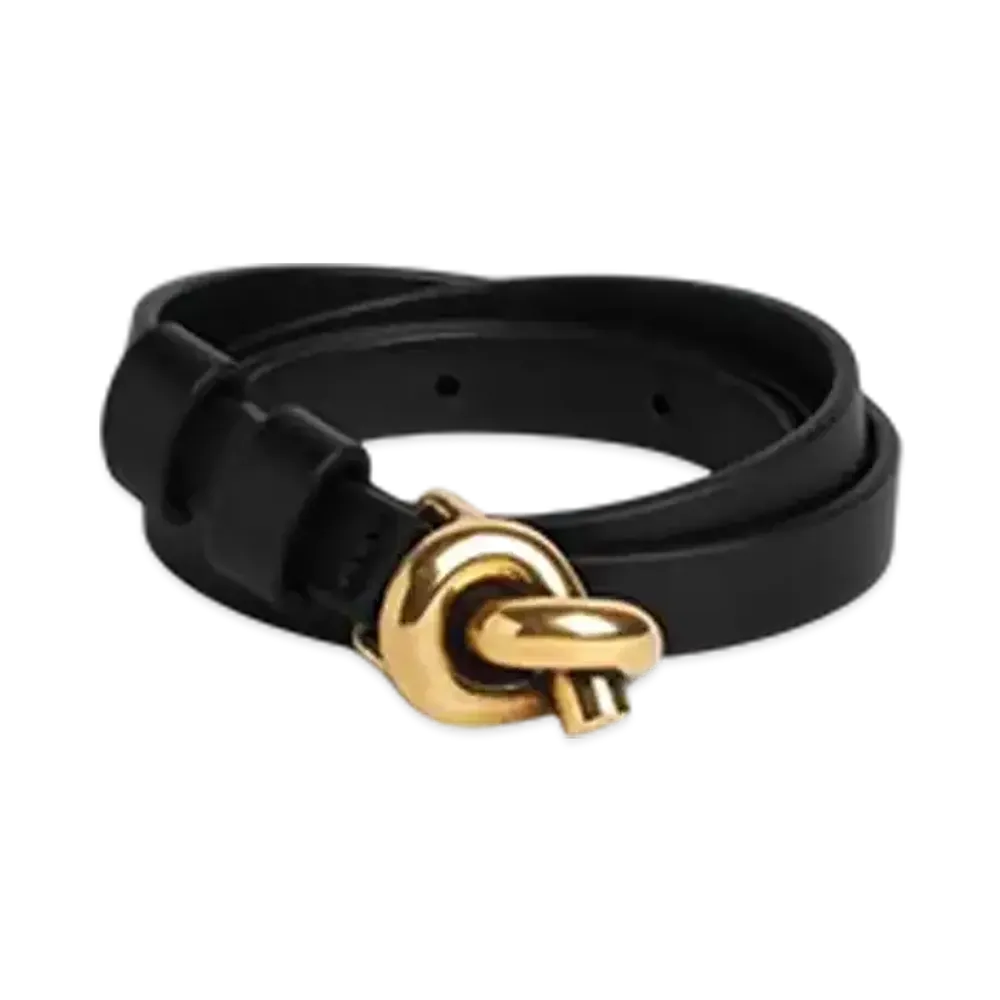 Bottega Veneta Knot Belt "Black"