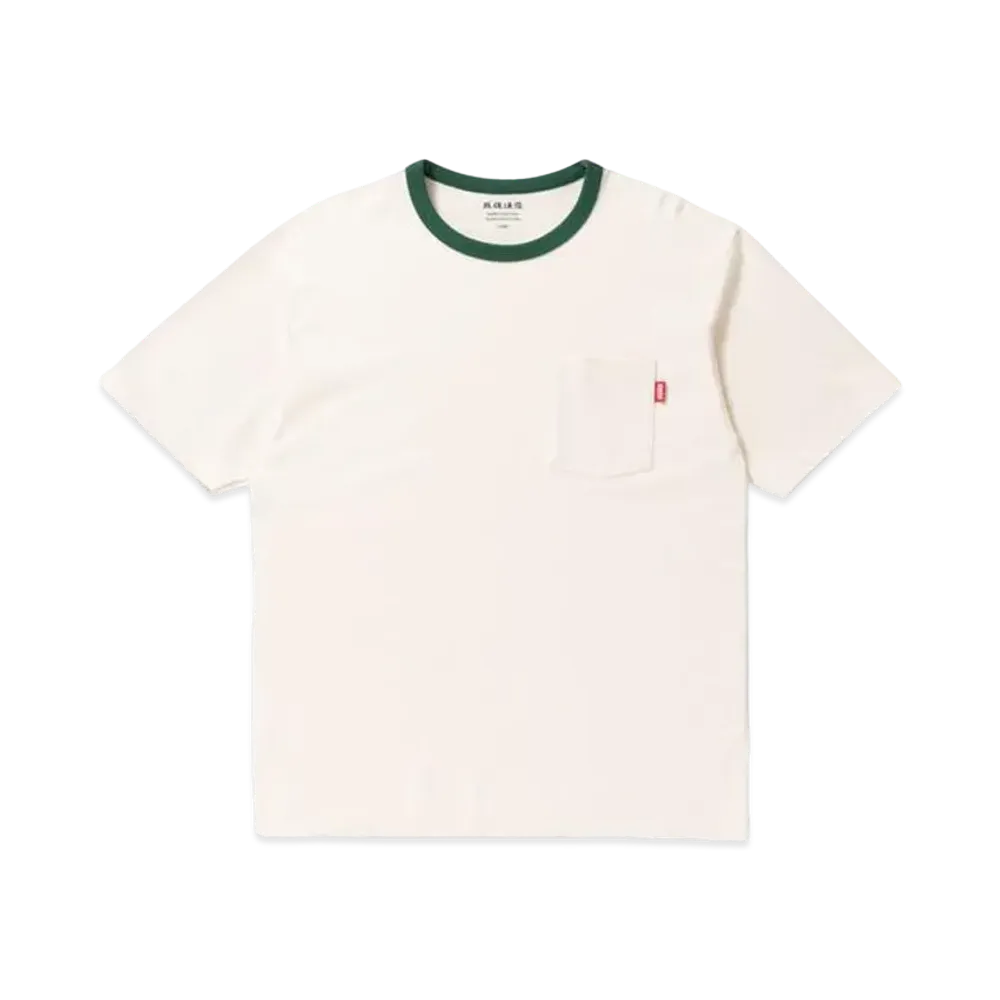 BlackEyePatch HANDLE WITH CARE POCKET TEE "Cream"
