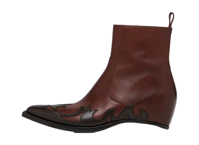 Maison Margiela Heepless Western Frame Boots "Brown"