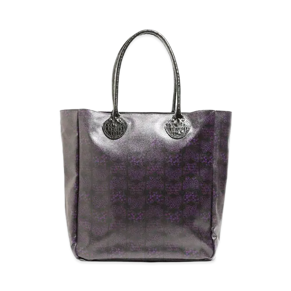 Needles LTHR. HANDLE BIG TOTE - PAPILLON PVC "Black"