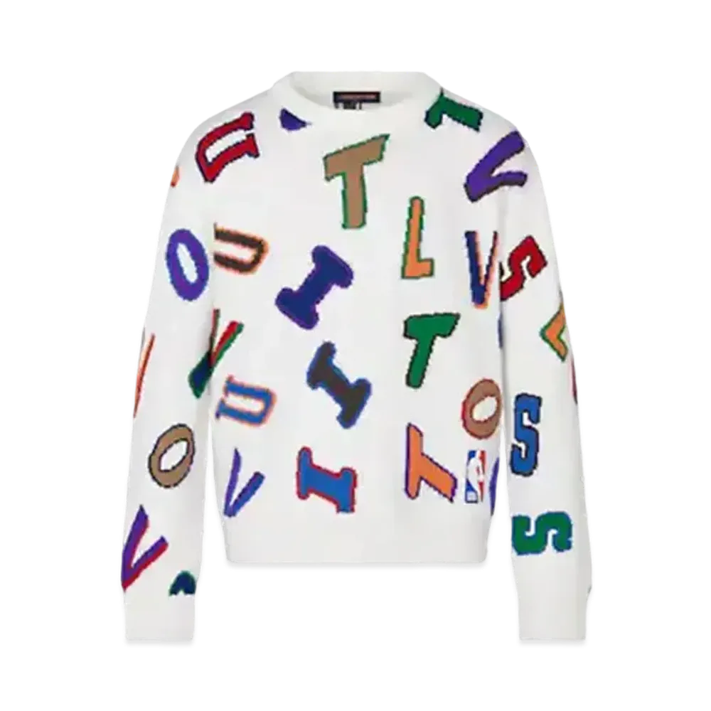 Louis Vuitton LVxNBA Letters Crewneck "White"