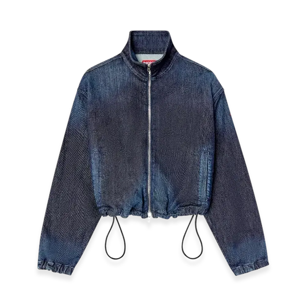 Diesel De-Sanderz Jogg High-Neck Joggjeans Jacket "Dark Blue"