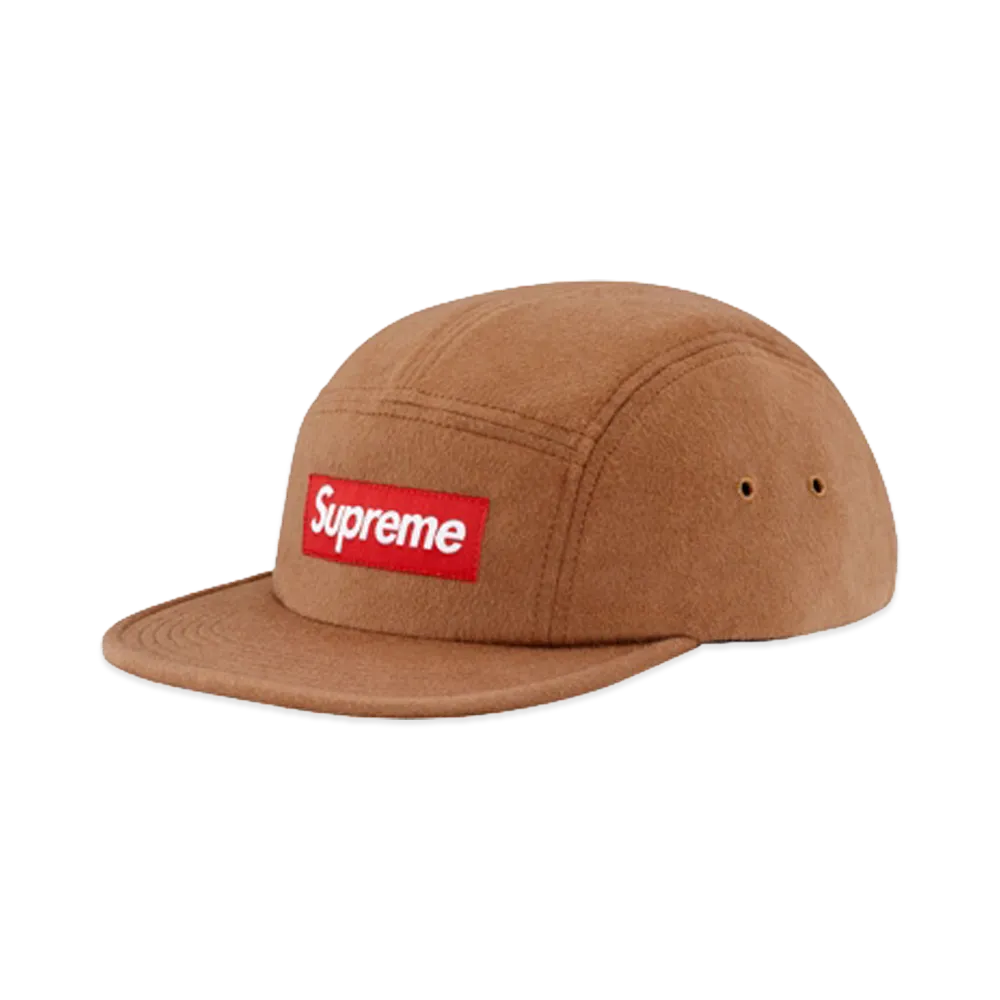 Supreme Lora Piana Wool Box Logo New Era "Camel"