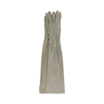 PRADA Women's Ligh Suede Long Gloves "Grey"