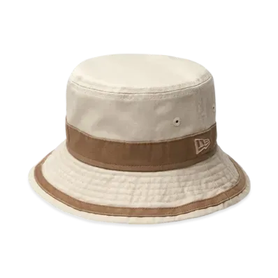 NEW ERA Kids Bucket 01 Striped Band "Stone/British Khaki"