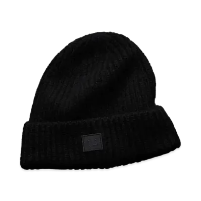Acne Studios Wool Knit Beanie - Kids "Black"