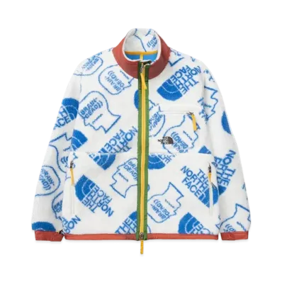 The North Face x Brain Dead Extreme Pile Full Zip Fleece "White"