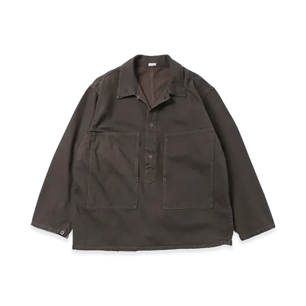 A.PRESSE Vintage M-35 Denim Pullover Jacket "Brown"