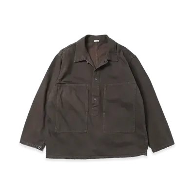A.PRESSE Vintage M-35 Denim Pullover Jacket "Brown"
