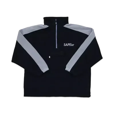 SAPEur PULLOVERFLEECE JACKET "Black"