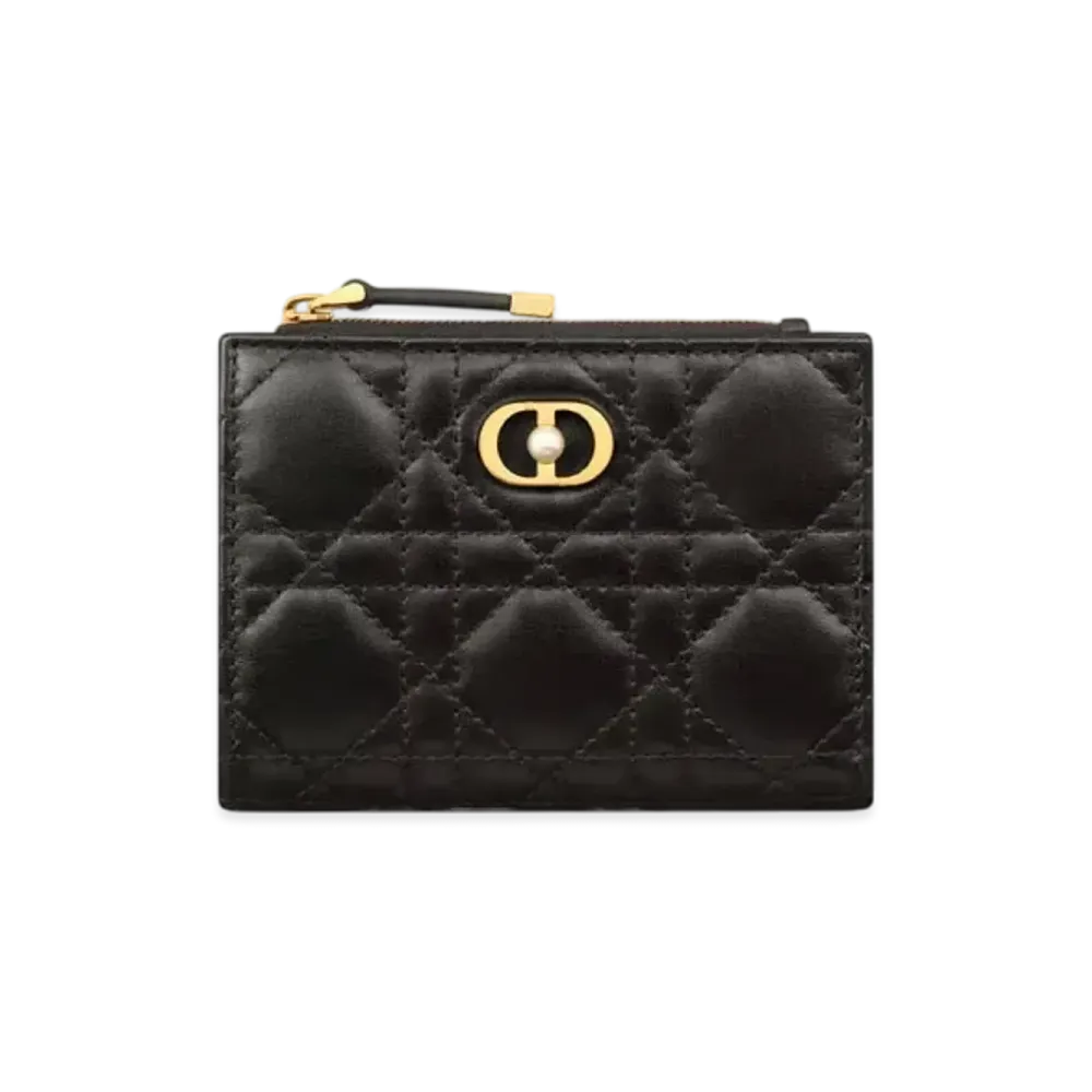 Dior Jolie Dahlia Wallet Cannage Lambskin "Black"