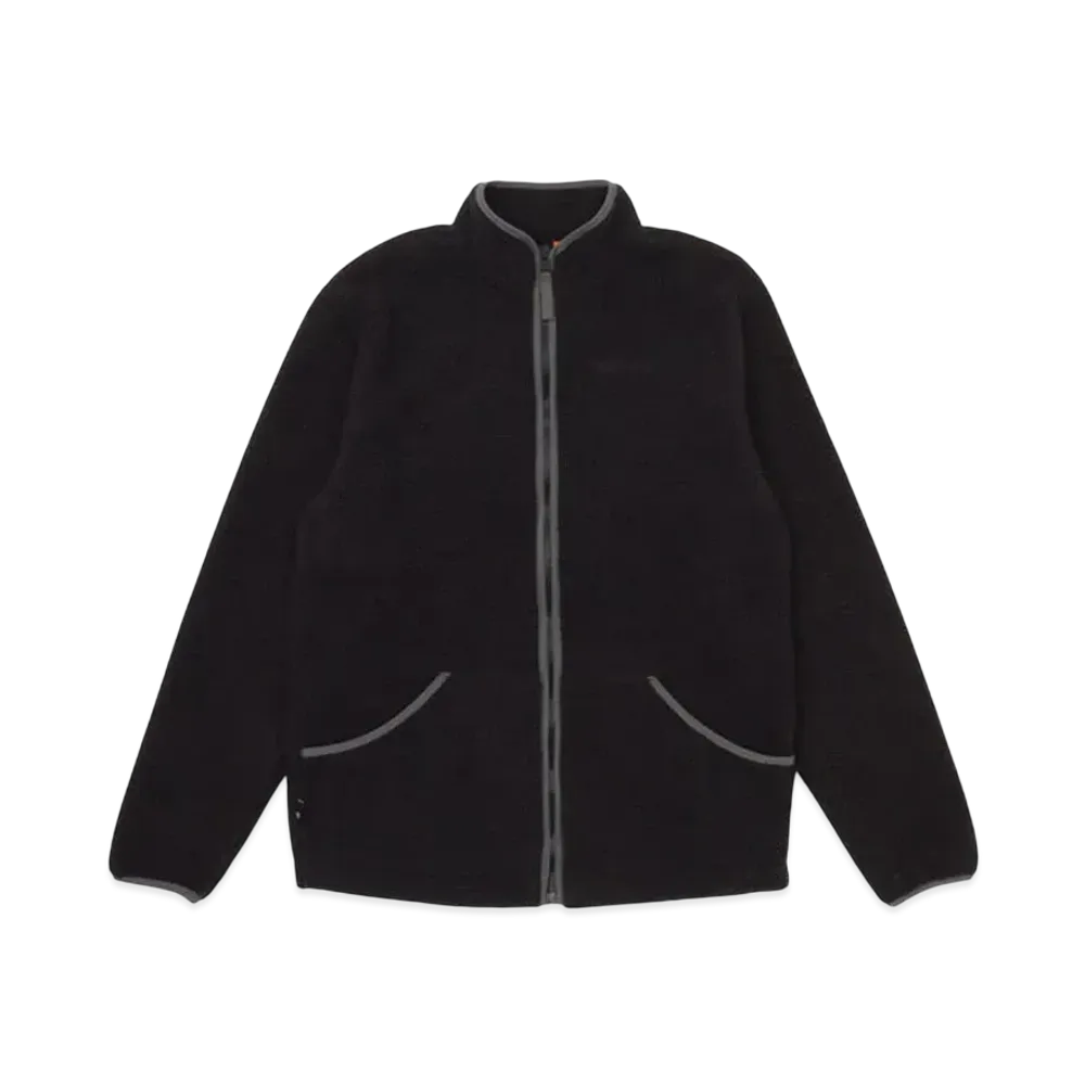 Timberland Men's Hook Set High Pile Full Zip Fleece "Black"