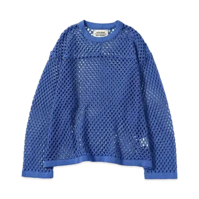 BEAMS x FUTURE ARCHIVE Net Knit Long Sleeve "Blue"