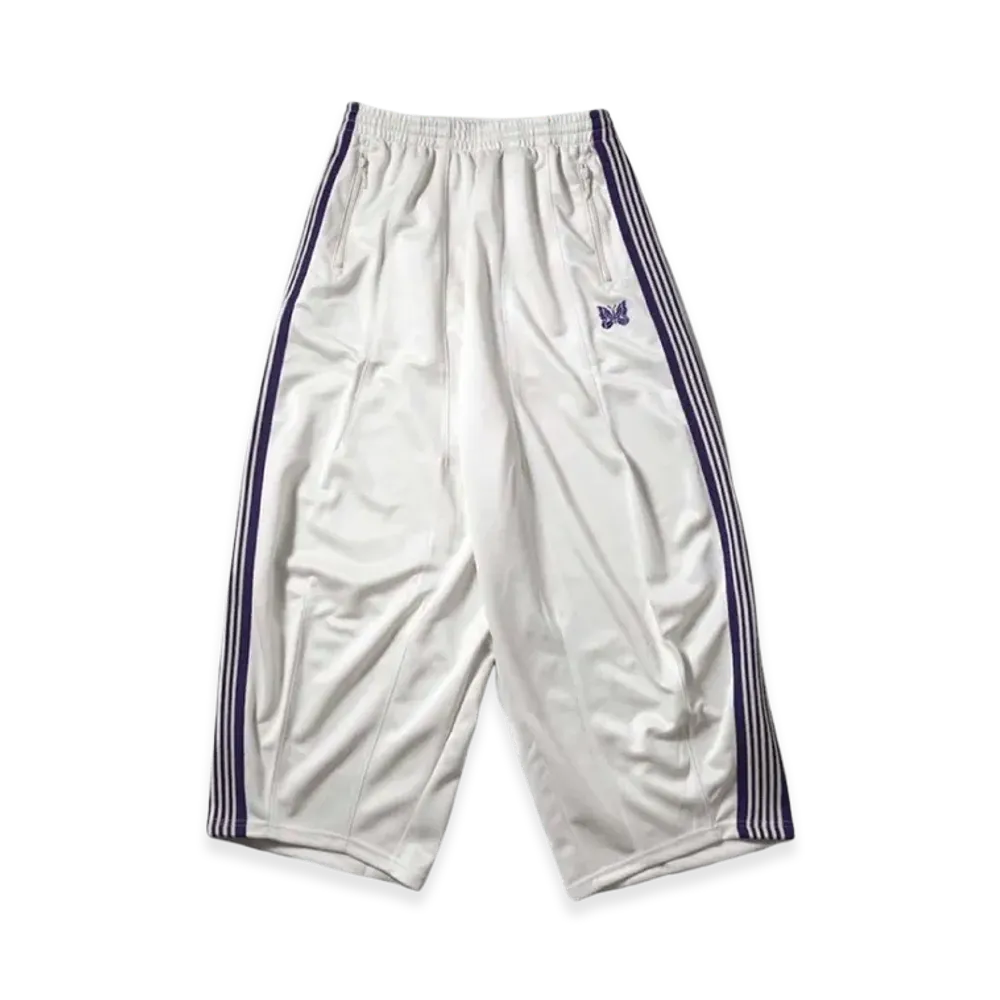 NEEDLES H.D. Track Pants Poly Smooth "WhitePurple"
