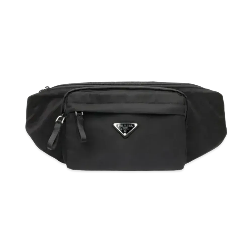 PRADA Nylon Shoulder Bag "Black"
