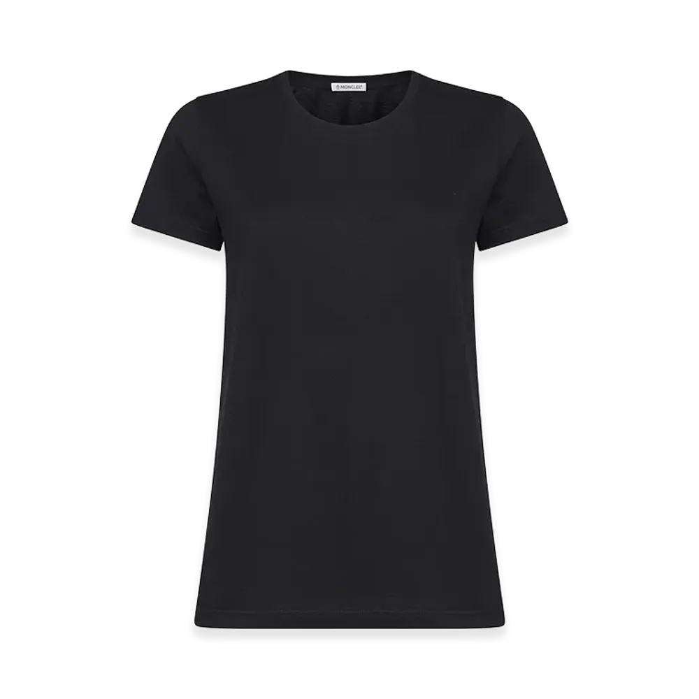 MONCLER Women's Logo Patch T-Shirt "Black"