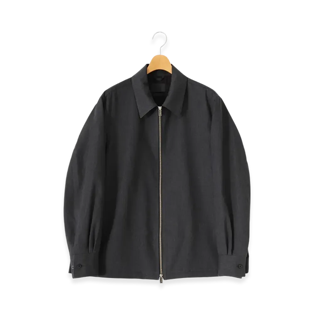 YOKE Front Zip Shirt Blouson "Charcoal"