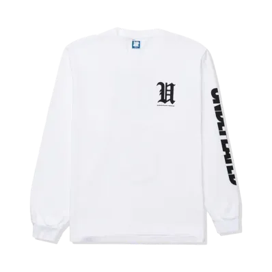 UNDEFEATED Big Lockup L/S Tee "White"