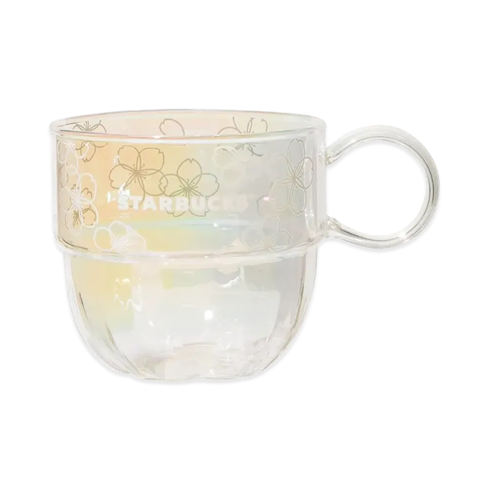 STARBUCKS SAKURA 2026 Heat-Resistant Glass Mug 355ml "Luster"